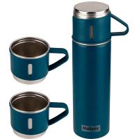 Термос 0,5л Festa сталь. корпус (3 кружки) синий 106055 /12шт/Mallony  Термос 0,5л Festa сталь. корпус (3 кружки) синий 106055 /12шт/Mallony