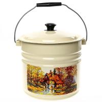 Ведро 10л эмаль с/к ц/слоновая Старая мельница 41204-222/6-У2 Ведро 10л эмаль с/к ц/слоновая Старая мельница 41204-222/6-У2