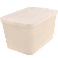 Ящик д/хранения 24л Keeplex Happy с крышкой топлёное молоко LA5127 /5шт/ПР Ящик д/хранения 24л Keeplex Happy с крышкой топлёное молоко LA5127 /5шт/ПР