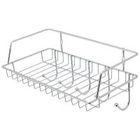 Полка д/ванной подвесная 29*15*14 см (5 крючков) 008205