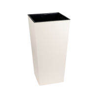 Кашпо Рапис 57см 15л слоновая кость пескоструй с вставкой А269 /5шт/Арз