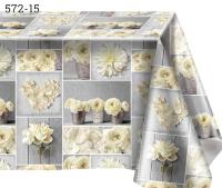 Клеенка столовая "МАЖОР" нетканная основа с ПВХ покрытием рулон 572/15 Клеенка столовая "МАЖОР" нетканная основа с ПВХ покрытием рулон 572/15