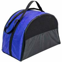 Сумка переноска ЧИП Конверт-Полукруг №4 раскладная с карманом и ремнем51*28*34см васильк/9059/Дарэлл