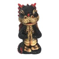 Фигура Копилка Дракончик медитирует (черный) L9W8H14,5 716353/SK229