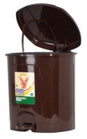 Ведро 11л для мусора с педалью шоколадный 020211 Ведро 11л для мусора с педалью шоколадный 020211