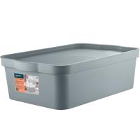 Ящик д/хранения 14л Keeplex Trendy с крышкой серый топаз KL3504 /8шт/ПР Ящик д/хранения 14л Keeplex Trendy с крышкой серый топаз KL3504 /8шт/ПР