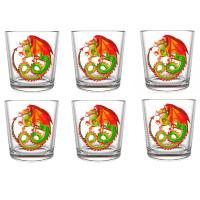 Набор стаканов Красный дракон (6шт) 250мл /144-Д /шт/ДК