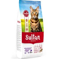 Кошки Султан Премиум для котят всех пород индейка с черникой 10кг/6339 Кошки Султан Премиум для котят всех пород индейка с черникой 10кг/6339