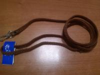 Поводок кожа 7мм 1слойный 1,3м/120007/ Бим