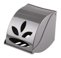 Держатель для туалетной бумаги закрытый Эконом серый