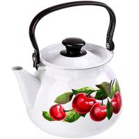 Чайник 3л с метал. ручкой сферич. белый Вишневый сад 42104-122/6-У4 /4шт/Керчь Чайник 3л с метал. ручкой сферич. белый Вишневый сад 42104-122/6-У4 /4шт/Керчь