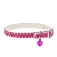 Ошейник синтетик 10мм двойной с блестками и бубенчиком красный 28см/00210115-02 Ошейник синтетик 10мм двойной с блестками и бубенчиком красный 28см/00210115-02