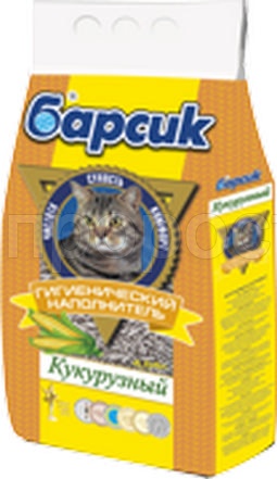 Наполнитель Барсик Кукурузный 4,54л Наполнитель Барсик Кукурузный 4,54л