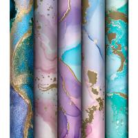 Упаковочная бумага 70*100см "Мраморный стиль" 80г/м2 глянц. ассорти 5 дизайнов MESHU /Рельеф Упаковочная бумага 70*100см "Мраморный стиль" 80г/м2 глянц. ассорти 5 дизайнов MESHU /Рельеф