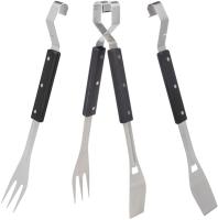 Набор д/барбекю LEONORD BS-4 (вилка, лопатка, щипцы, открывалка/999709