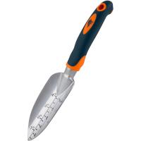 Совок садовый малый с мерной шкалой LE-01 сталь ручка термопласт. резина 104991 /72шт/ Leonord