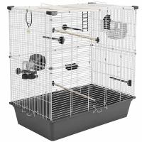 Клетка д/птиц СЕЛЕНА-2 78*48*66,5см разборная (укомплект) сер-бел/4681/Дарэлл