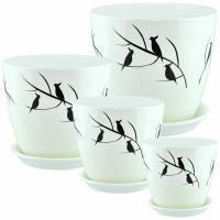 Бутон Птицы белый из 4-х/РС165/648078 Бутон Птицы белый из 4-х/РС165/648078