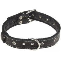 Ошейник кожа 17мм безразмерный на фетре 37-40см/40533/Бим