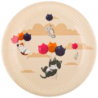 Тарелка 23см Cats (6шт) бумажный 109342 /300шт/ Волшебная страна