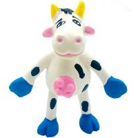 Игрушка с Буренка с пищалкой из латекса 9см/ЛС316/Евро