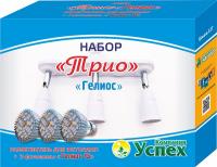 Фито Набор ТРИО (разветвитель для 3х ламп Е27 + 3 фитолапмы Гелиос-15) коробка 1шт УСПЕХ