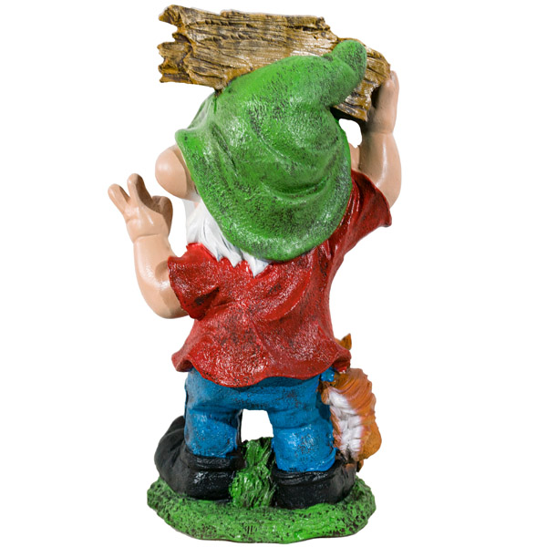 Гном с табличкой Welcom и белкой 42х25х17см 16794