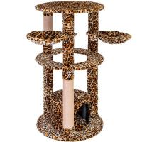 Когтеточка Комплекс КОЛИЗЕЙ разборный 3-х уровневый домик,полка,гамак 58*58**120см леопар/8783/Дарэл Когтеточка Комплекс КОЛИЗЕЙ разборный 3-х уровневый домик,полка,гамак 58*58**120см леопар/8783/Дарэл
