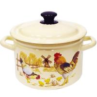 Кастрюля 6л эмаль цил борт слоновая кость Подворье 41804-182/6-У4 /4шт/Керчь   Кастрюля 6л эмаль цил борт слоновая кость Подворье 41804-182/6-У4 /4шт/Керчь