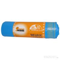 Мешки для мусора РЫЖИЙ КОТ 35л (20шт) ПНД с завязками 310326  Мешки для мусора РЫЖИЙ КОТ 35л (20шт) ПНД с завязками 310326