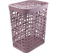Корзина д/белья 55л ХАОС лавандовый М2619 /5шт/М-пласт Корзина д/белья 55л ХАОС лавандовый М2619 /5шт/М-пласт