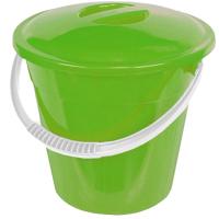 Ведро 3л евро пищевое с крышкой зеленый 