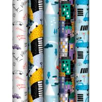 Упаковочная бумага 70*100см "Cars" 80г/м2 глянц. ассорти 5 дизайнов MESHU /372617/Рельеф Упаковочная бумага 70*100см "Cars" 80г/м2 глянц. ассорти 5 дизайнов MESHU /372617/Рельеф