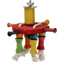 Игрушка для птиц Деревянная вертушка Игрушка для птиц Деревянная вертушка