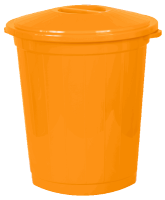 Бак 70л  с крышкой желтый 01004 Бак 70л  с крышкой желтый 01004