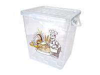 Контейнер 7л Пекарь прозрачный 