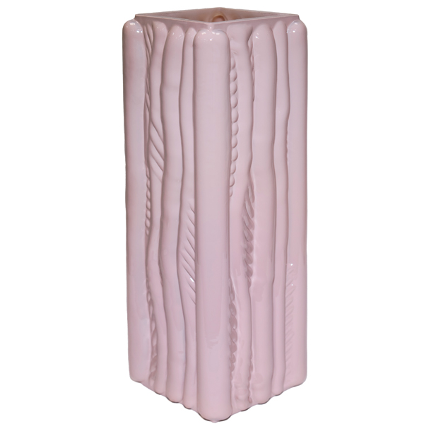 Ваза Квадрат Кора h30 12*12см розов 200/300-15/072983