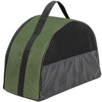 Сумка переноска ЧИП Полукруглая №1 нейлон с сетчатым окном 38*18*25см зеленая/9046зел/ Сумка переноска ЧИП Полукруглая №1 нейлон с сетчатым окном 38*18*25см зеленая/9046зел/