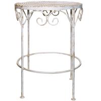Столик садовый декор ПРОВАНС белый с патиной №3 РЗДИ