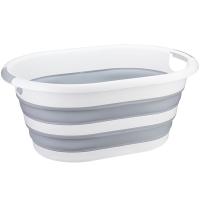 Таз ФЛЕКС 17,5л овал складной смоки М2520 /5шт/М-пласт  Таз ФЛЕКС 17,5л овал складной смоки М2520 /5шт/М-пласт