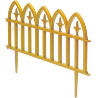 Забор Кованый цветок 3м*30см 5-ти секционный желтый Забор Кованый цветок 3м*30см 5-ти секционный желтый