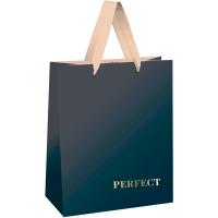 Пакет подарочный 18*23*10см "Duotone. Graphite gradient" отд. фольгой матовая ламинация MESHU/Рельеф