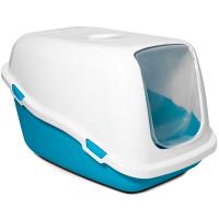 Туалет бокс д/кошек Клозет закрытый синий/белый 57*39*35см/20461016/Триол Туалет бокс д/кошек Клозет закрытый синий/белый 57*39*35см/20461016/Триол