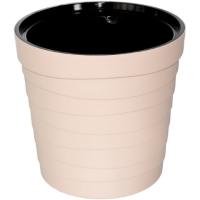 Кашпо Дюна 11л светло-бежевый с вставкой 02097 /5шт/Милих