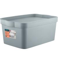 Ящик д/хранения 7,5л Keeplex Trendy с крышкой серый топаз KL3503 /10шт/ПР Ящик д/хранения 7,5л Keeplex Trendy с крышкой серый топаз KL3503 /10шт/ПР