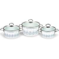 Набор кастрюль Олимп-1-Элит белый /Керчь Набор кастрюль Олимп-1-Элит белый /Керчь