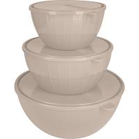 Набор салатников Sugar&Spice (5л+2,8л+1,7л) с крышками латте SE1871 /11шт/ПР