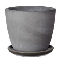 Композит Грэй кашпо серый бутон №7 13л