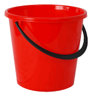 Ведро 10л Ромашка красный 02013 Ведро 10л Ромашка красный 02013