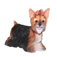 Фигура Копилка Йоркширский терьер с бантиком L30W15H27см 626906/F383